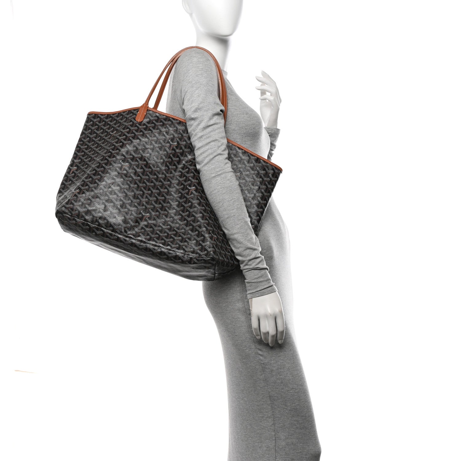 Goyard Goyardine Saint Louis GM Black Gold 2 of 12