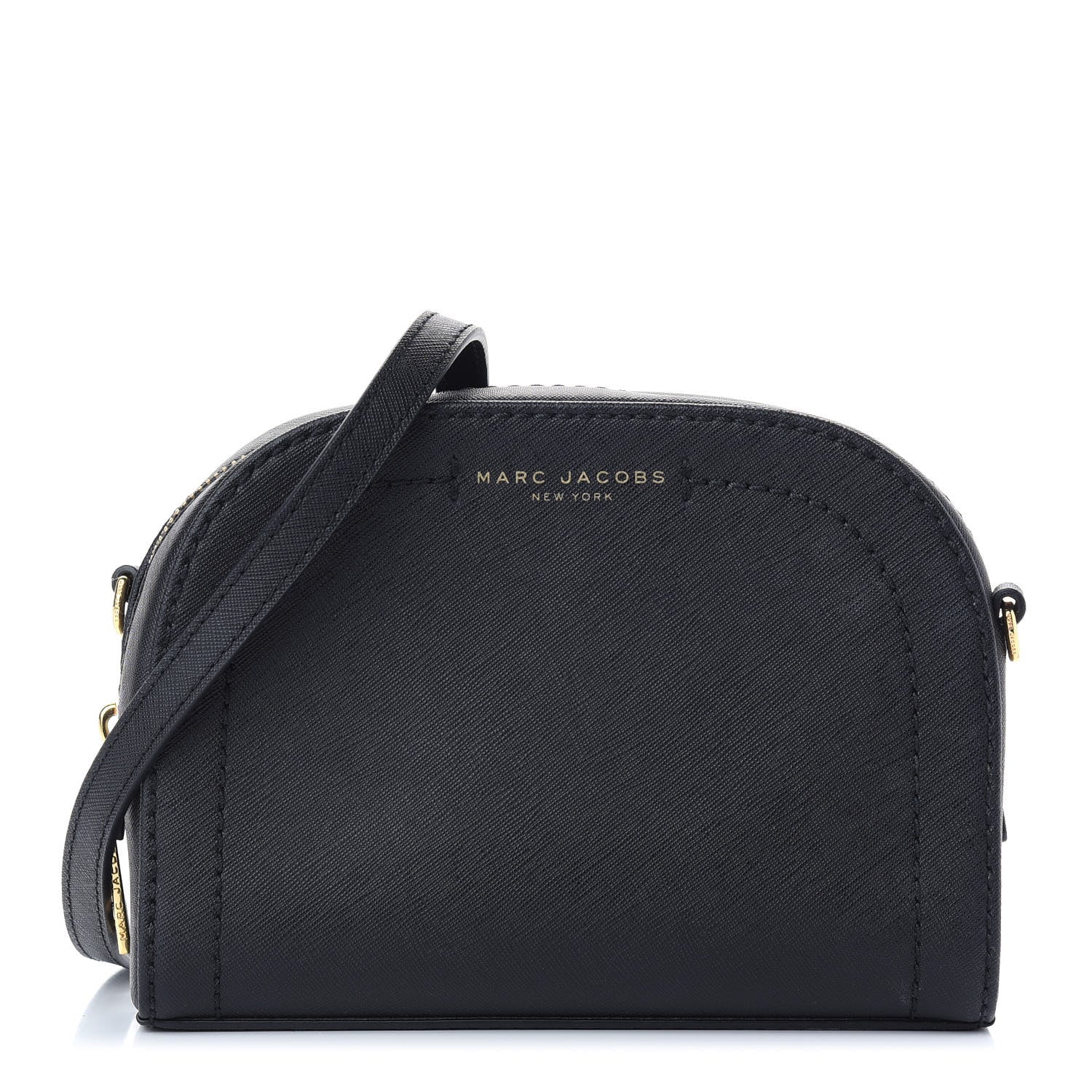 Marc Jacobs Saffiano Playback Boxed Dome Crossbody Black 1 of 8