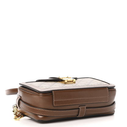 Gucci GG Supreme Monogram Mini Clasp Bag Beige Brown 4 of 12
