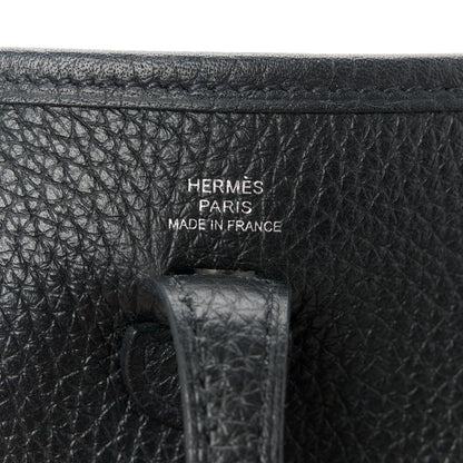 Hermes Taurillon Clemence Evelyne TPM Black 6 of 10