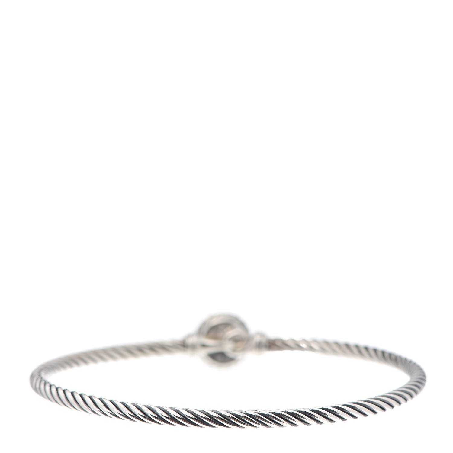 David Yurman Sterling Silver Black Onyx 3mm Chatelaine Bracelet 3 of 4