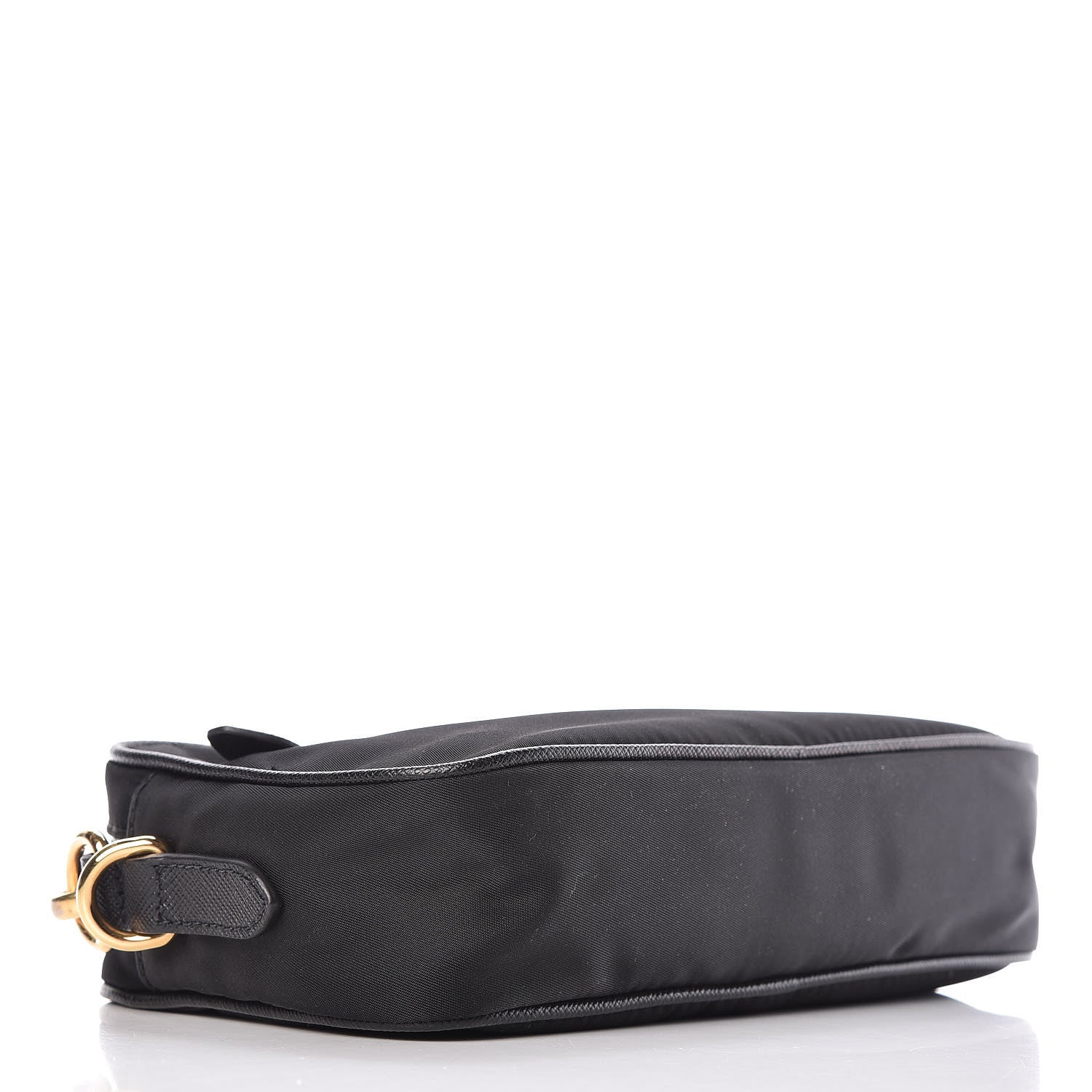 Prada Tessuto Nylon Saffiano Small Crossbody Bag Black 4 of 10