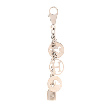 Hermes Palladium Breloque Bag Charm Silver 1 of 4