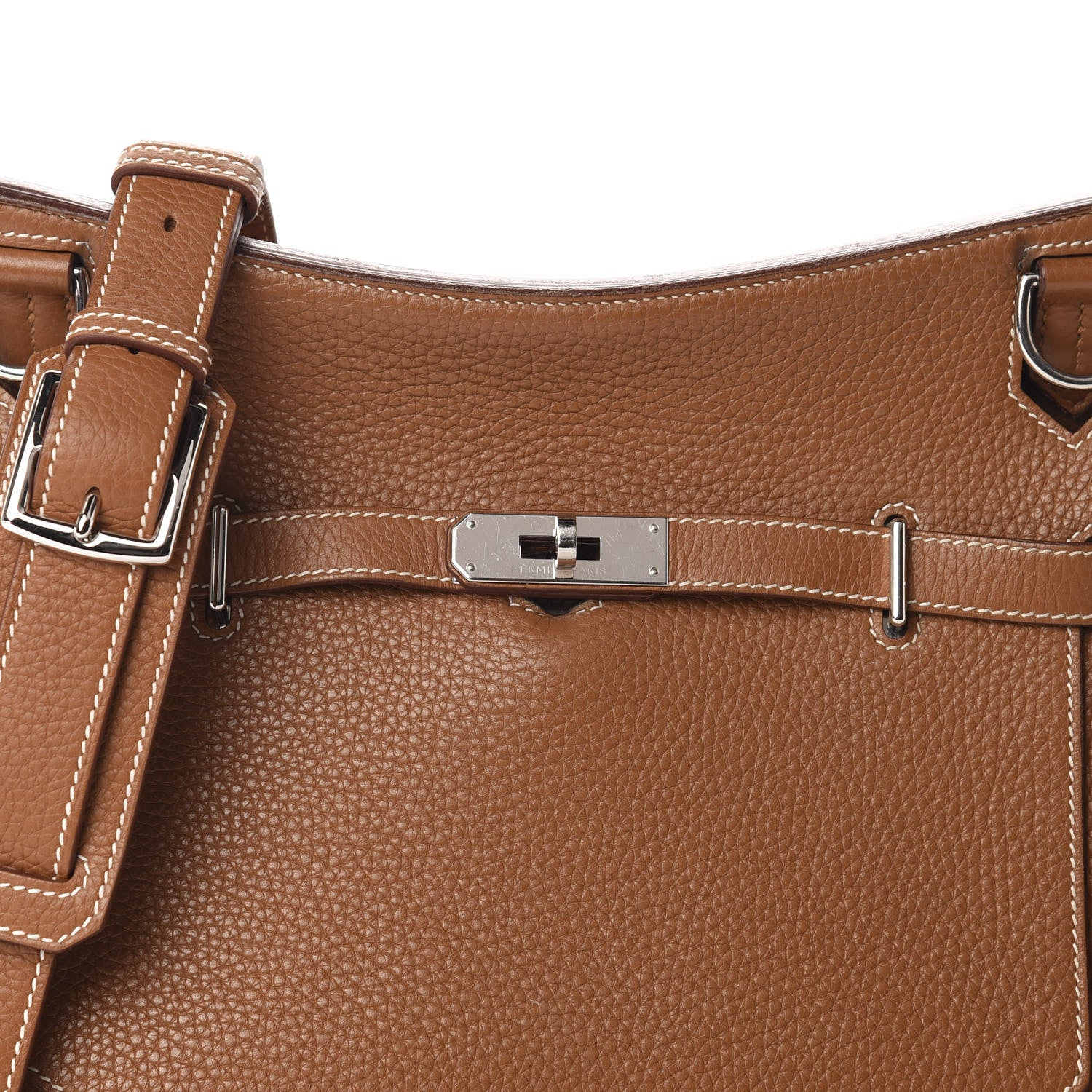 Hermes Taurillon Clemence Jypsiere 28 Gold 12 of 13