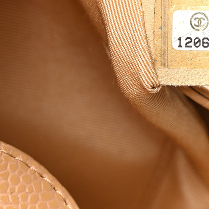 Chanel Caviar Quilted Petit Shopping Tote PST Dark Beige 7 of 10