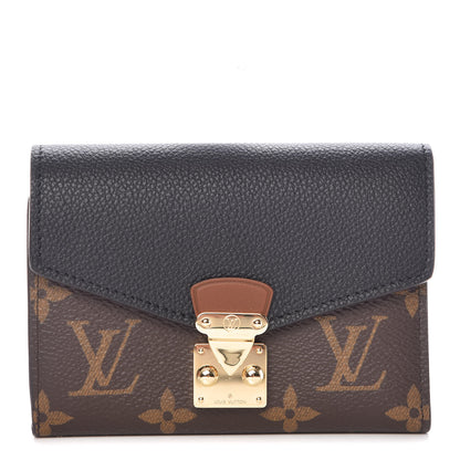 Louis Vuitton Monogram Pallas Compact Wallet NM Black 1 of 8