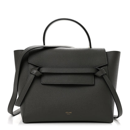 Celine Grained Calfskin Micro Belt Bag Grey 1 of 11
