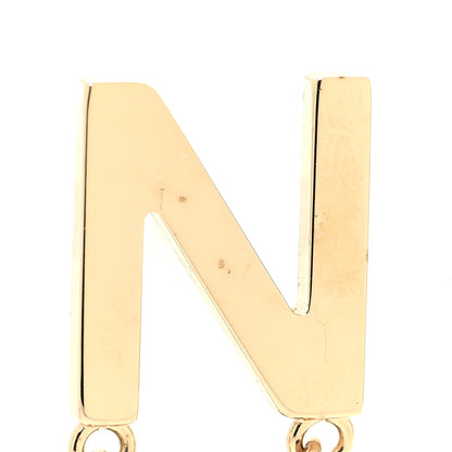Chanel Metal Cha-Nel Logo Drop Earrings Gold 5 of 6