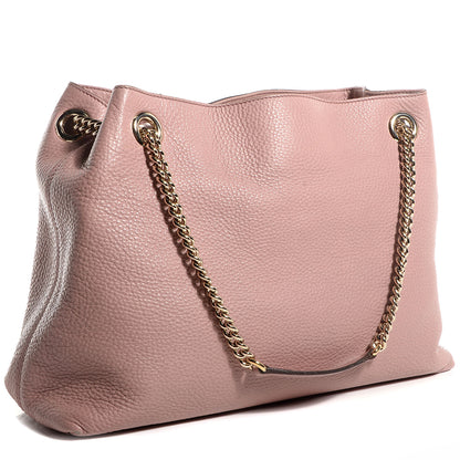 Gucci Cellarius Calfskin Medium Soho Chain Shoulder Bag Dark Cipria 3 of 8