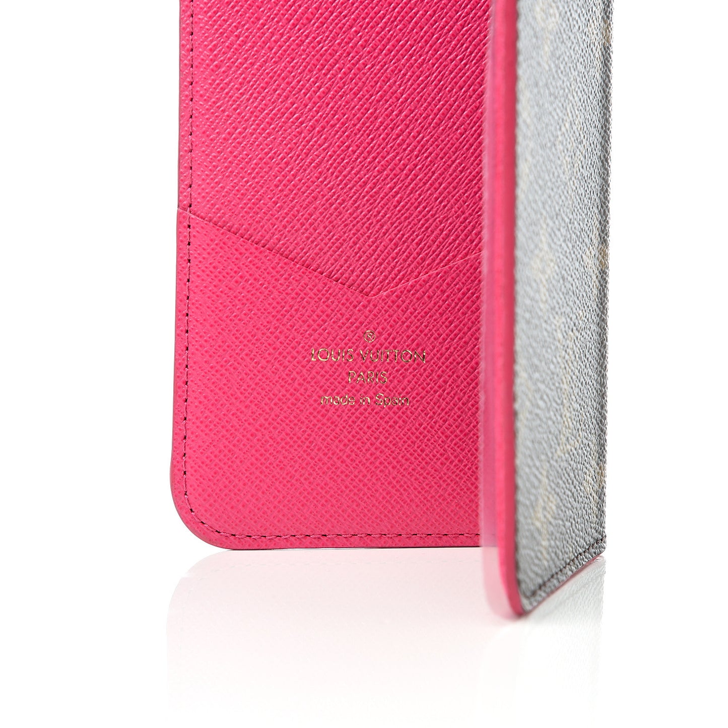 Monogram iPhone X Folio Case Rose Pop