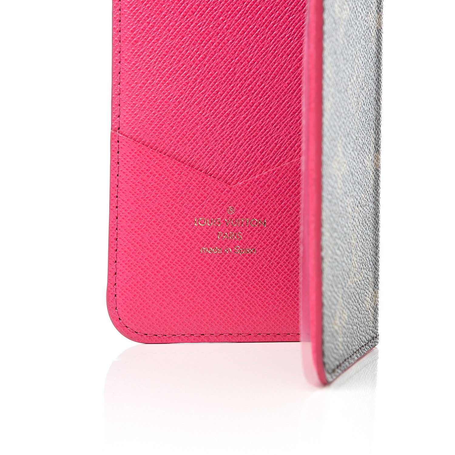 Louis Vuitton Monogram iPhone X Folio Case Rose Pop 4 of 4