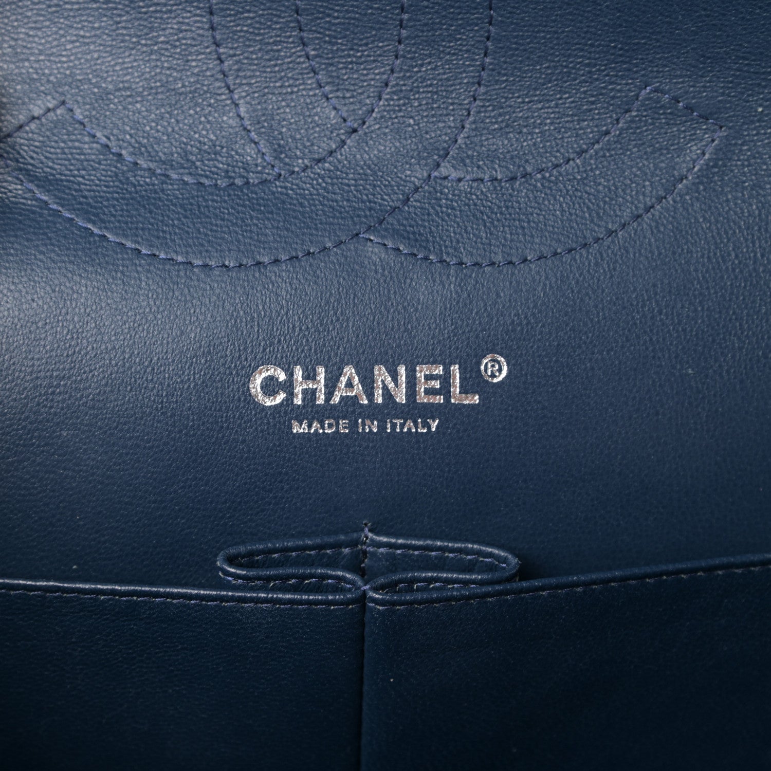 Chanel Caviar Quilted Jumbo Double Flap Navy Blue 10 of 12