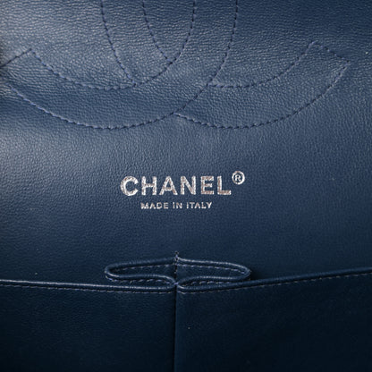 Chanel Caviar Quilted Jumbo Double Flap Navy Blue 10 of 12