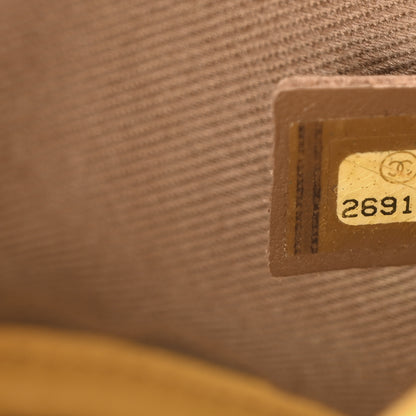 Chanel Goatskin Stitched Casual Trip Single Flap Yellow 7 of 10