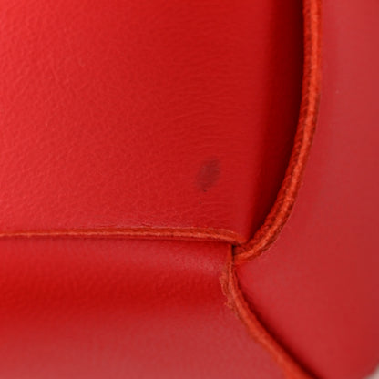 Bottega Veneta Lambskin Maxi Intrecciato Small Cassette Crossbody Bag Bright Red 10 of 11