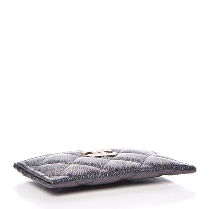 Chanel Iridescent Caviar Quilted Card Holder Black 4 of 10