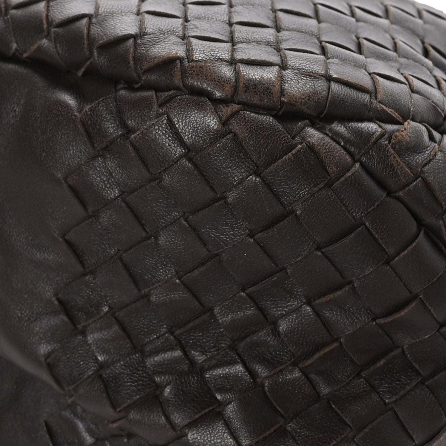 Nappa Intrecciato Large Campana Hobo Ebano