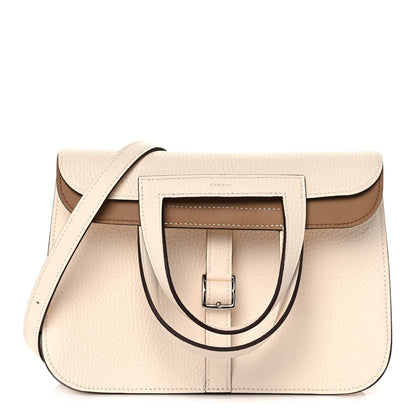 Hermes Taurillon Clemence Verso Halzan 25 Nata Biscuit 1 of 11