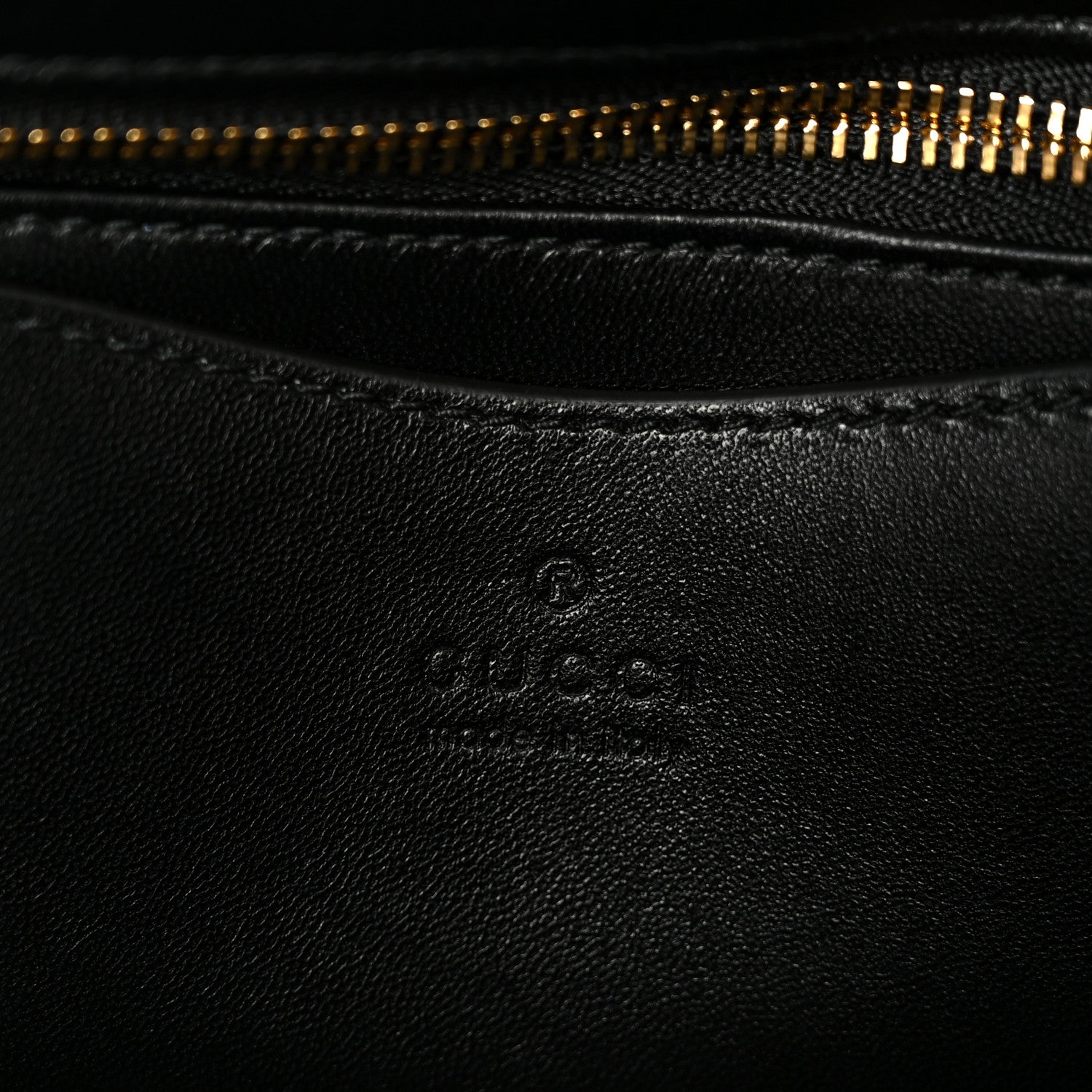 Gucci Lambskin Small GG Milano Top Handle Shoulder Bag Black 6 of 11