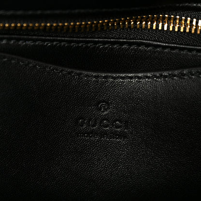 Gucci Lambskin Small GG Milano Top Handle Shoulder Bag Black 6 of 11
