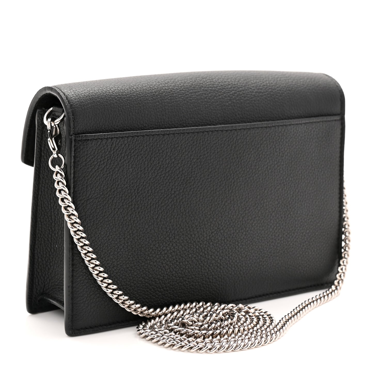 Soft Calfskin My Lockme Chain Pochette Black