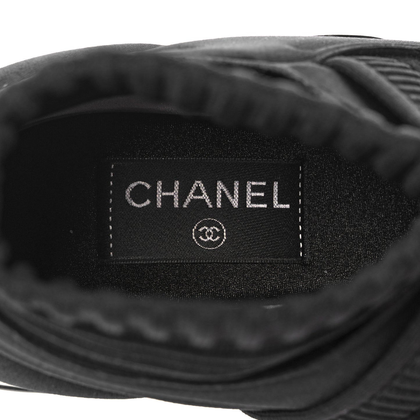 Stretch Fabric CC Sneakers 38.5 Black