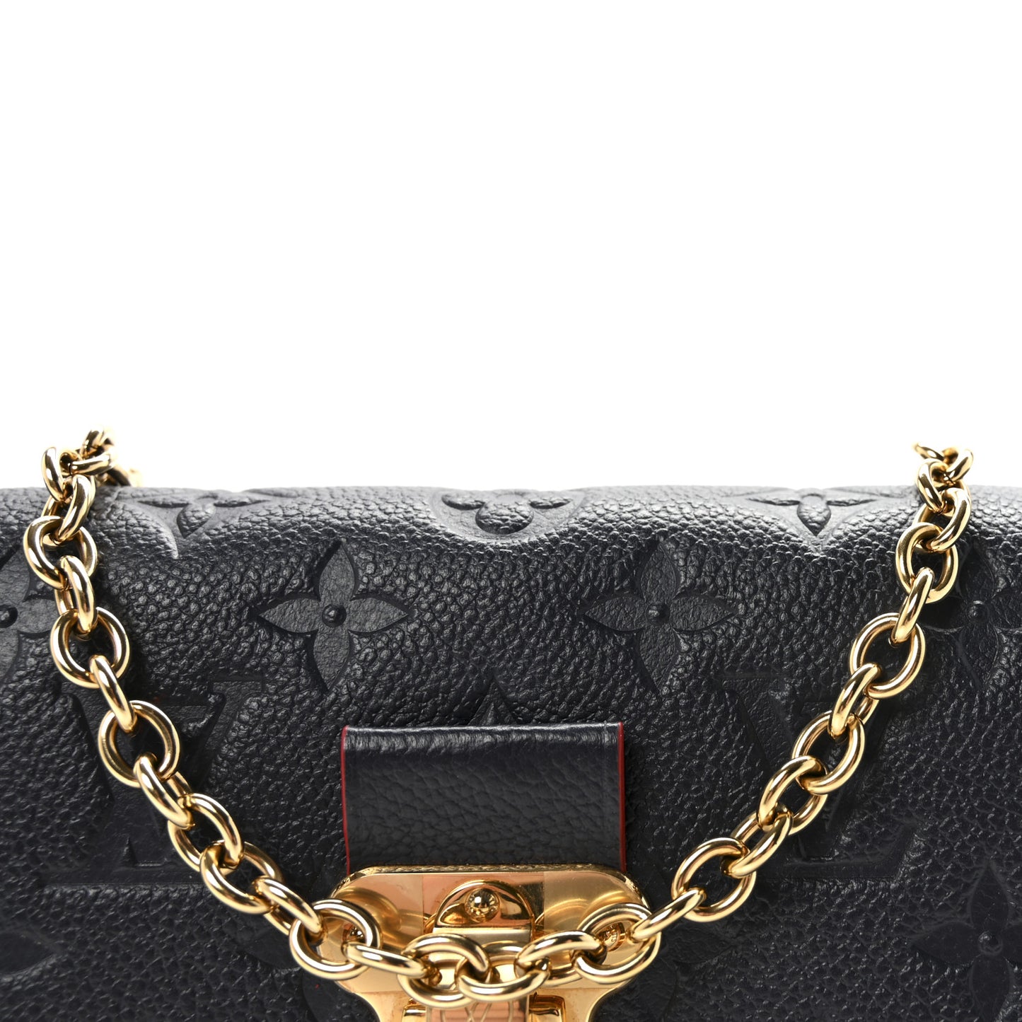 Empreinte Vavin Chain Wallet Marine Rouge