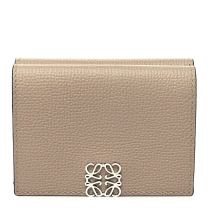 Loewe Pebble Grain Calfskin Anagram Small Vertical Wallet Sand 1 of 11