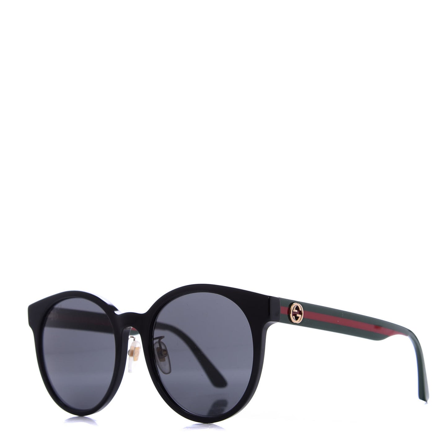 Acetate GG Web Round Eye Sunglasses GG0854SK Black