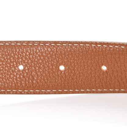 Hermes Box Togo 32mm H Belt 70 Black Gold 5 of 10