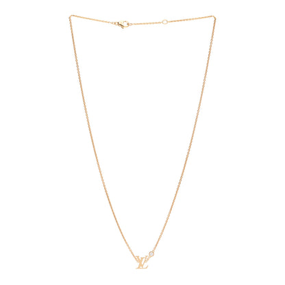 Louis Vuitton 18K Yellow Gold Diamond Idylle Blossom LV Pendant Necklace 3 of 6