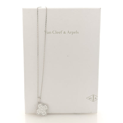 Van Cleef & Arpels 18K White Gold Diamond Magic Alhambra Long Necklace 10 of 10