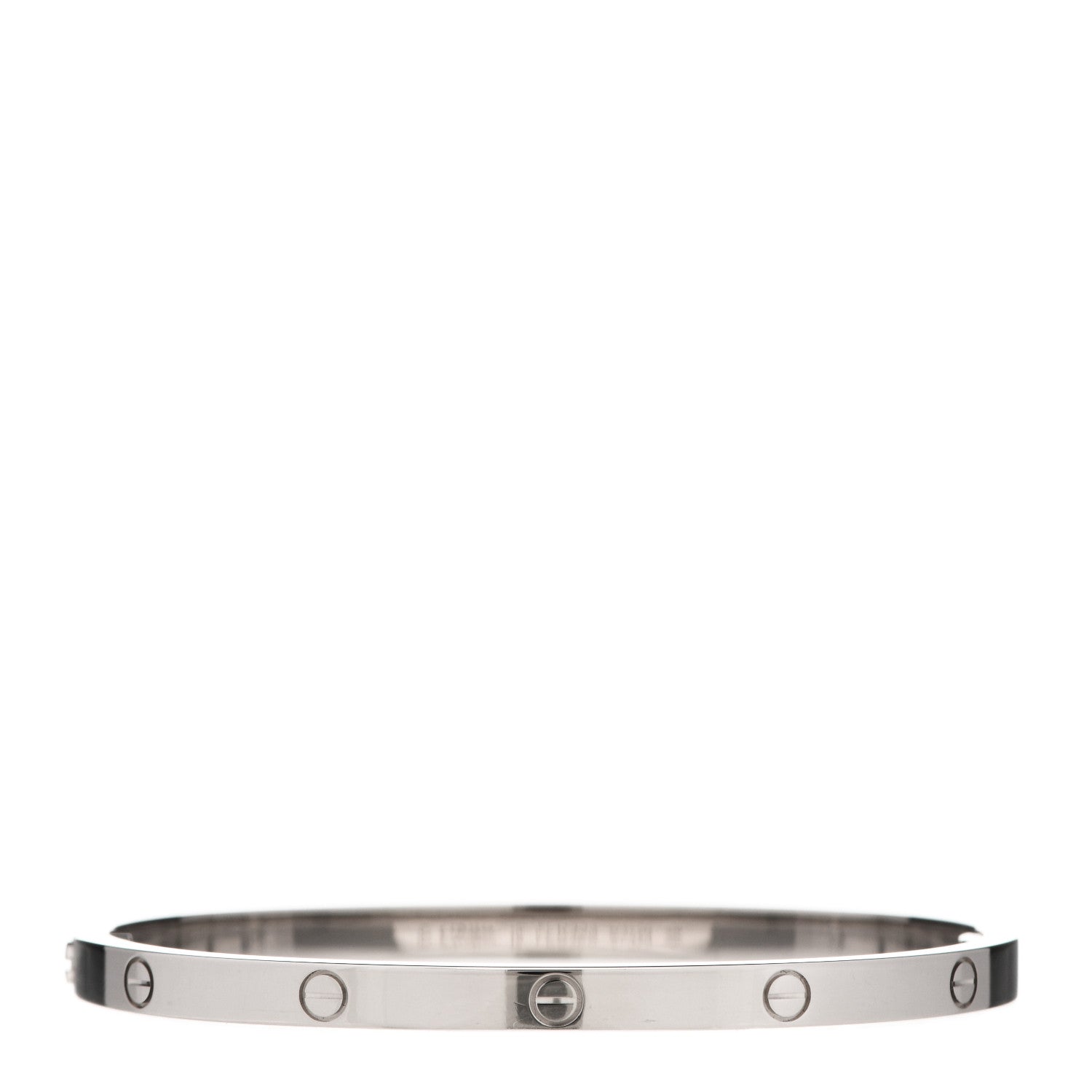 Cartier 18K White Gold Small LOVE Bracelet 15 2 of 4