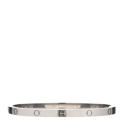 Cartier 18K White Gold Small LOVE Bracelet 15 2 of 4