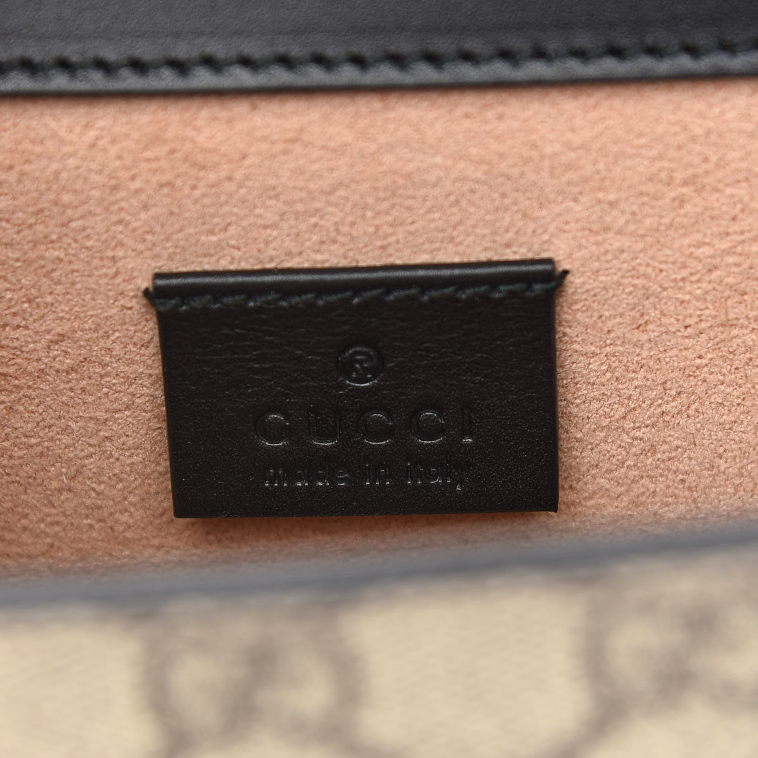 Gucci GG Supreme Monogram Small Osiride Shoulder Bag Black Gold 6 of 9