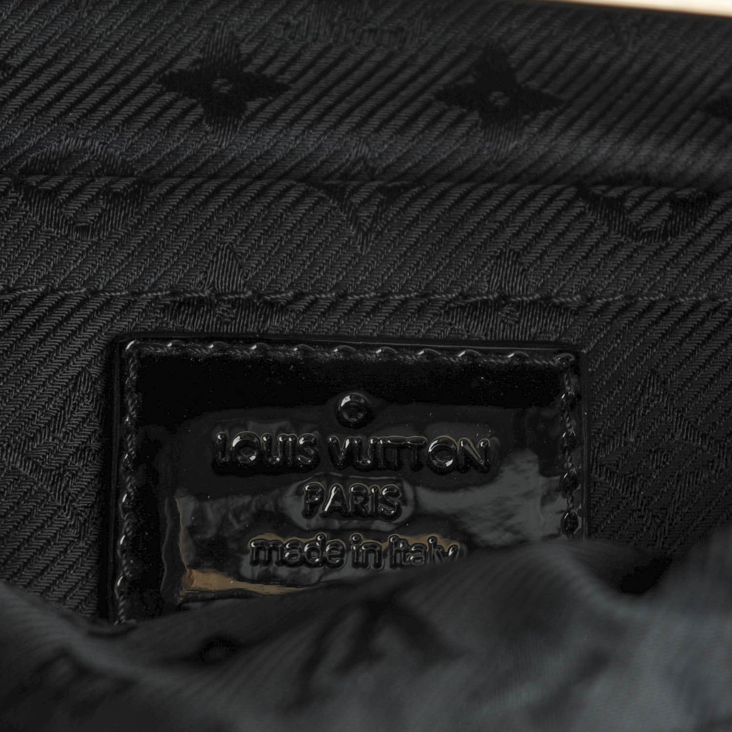 Louis Vuitton Calfskin Quilted Monogram Altair Clutch Black 6 of 7