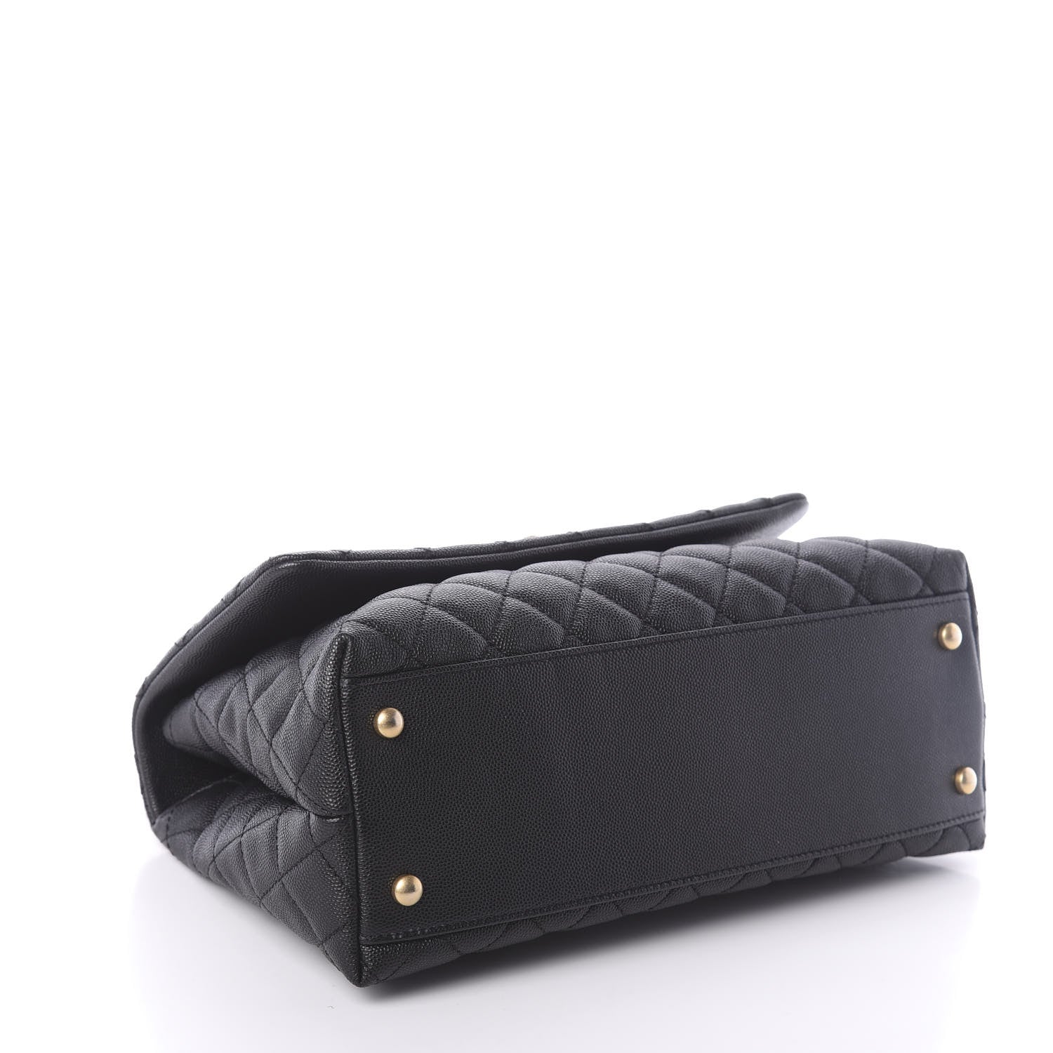 Chanel Caviar Quilted Small Coco Handle Flap Black 5 of 10