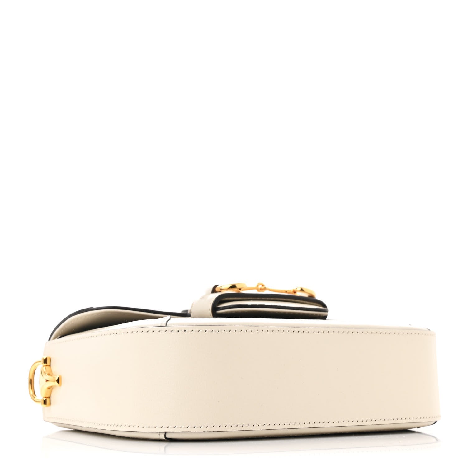 Gucci GG Supreme Monogram Web Mini Horsebit 1955 Shoulder Bag Beige Mystic White 4 of 11
