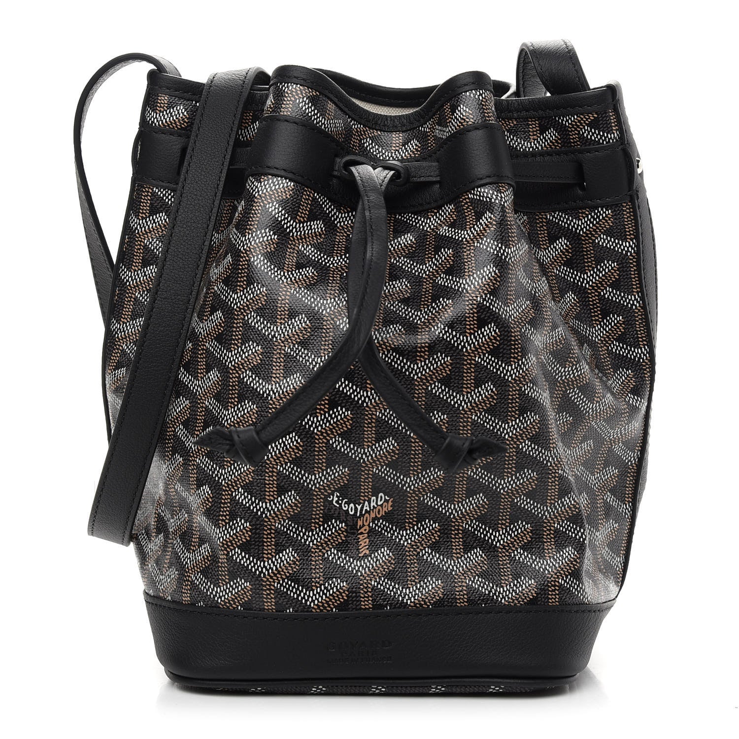 Goyard Goyardine Petit Flot Bucket Bag PM Black 1 of 8