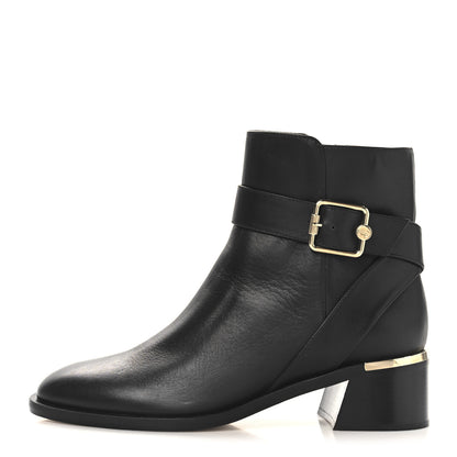 Jimmy Choo Calfskin Clarice 45 Boots 38 Black 1 of 8