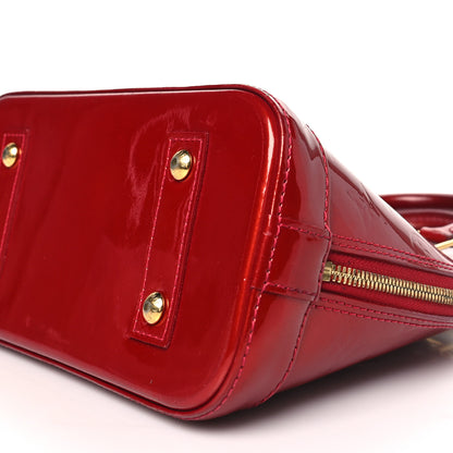 Louis Vuitton Vernis Alma BB Pomme D'Amour 9 of 11