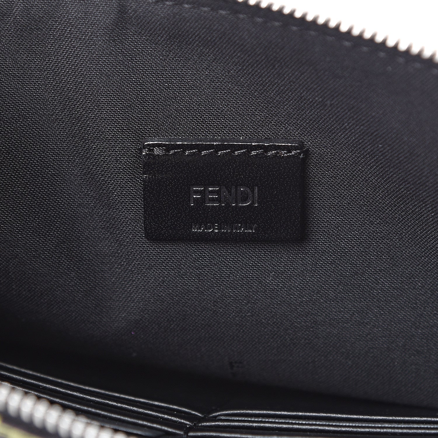 Fendi Nylon CamouFF Large Flat Pouch Black Multicolor 5 of 6