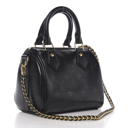 Louis Vuitton Monogram Ink Speedy BB Black 2 of 8