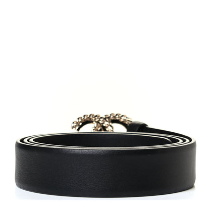Chanel Calfskin Crystal CC Chain Belt 85 34 Black 2 of 4