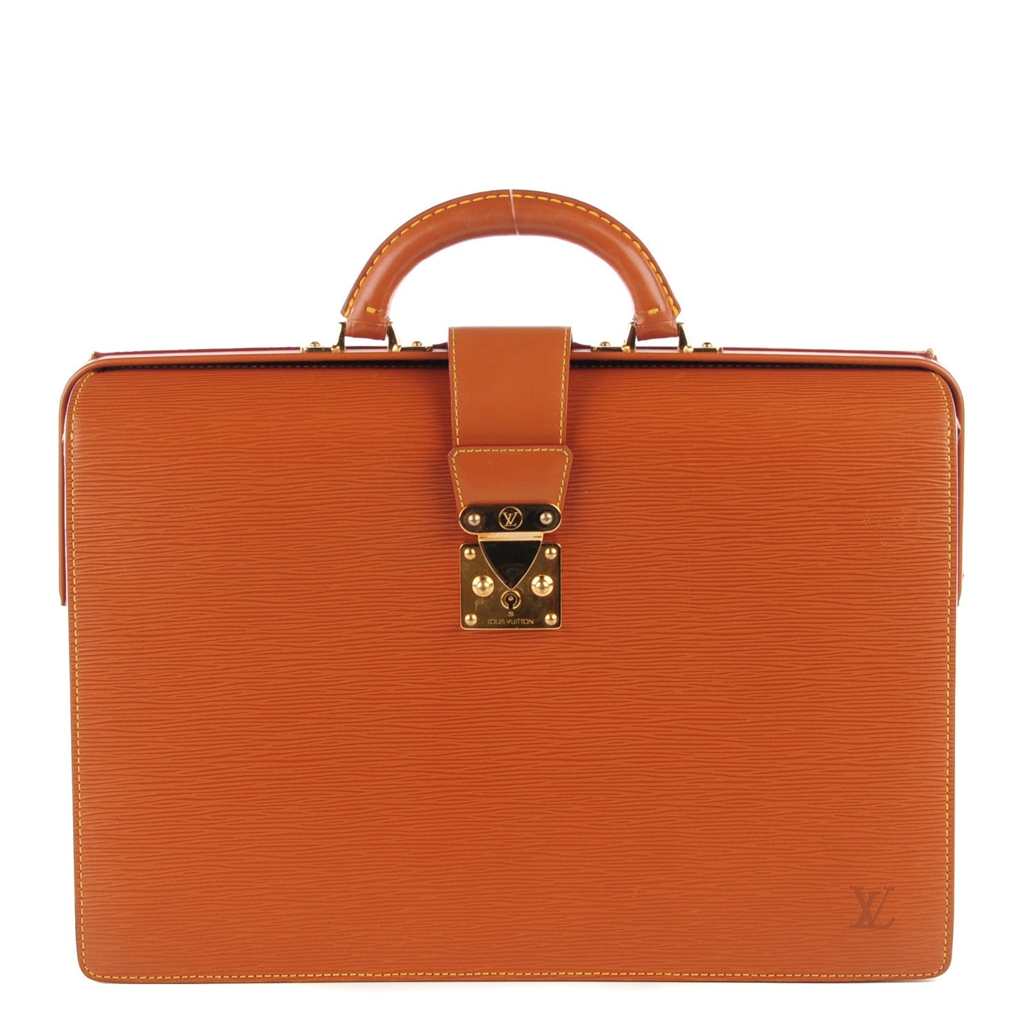 Louis Vuitton Epi Serviette Fermoir Briefcase Cipango 1 of 7