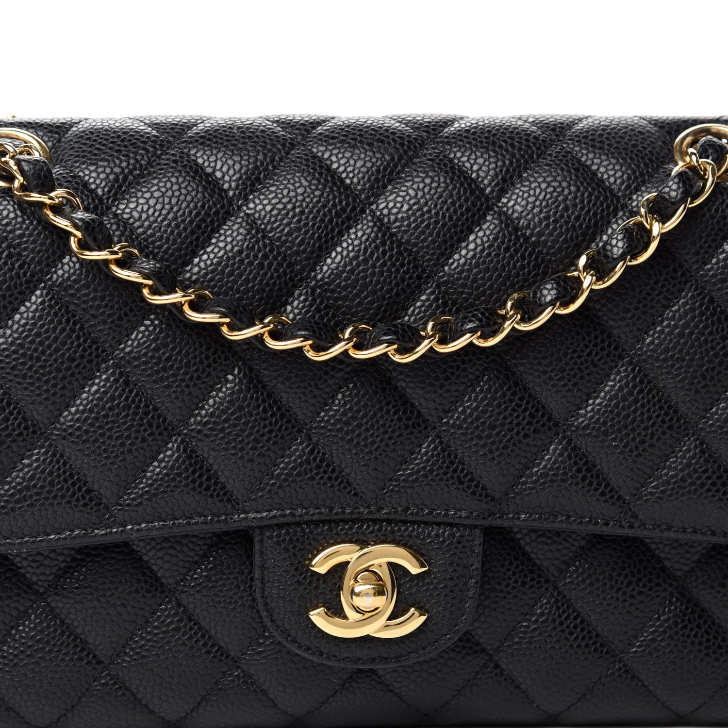 Chanel Caviar Quilted Medium Double Flap Black 13 of 13