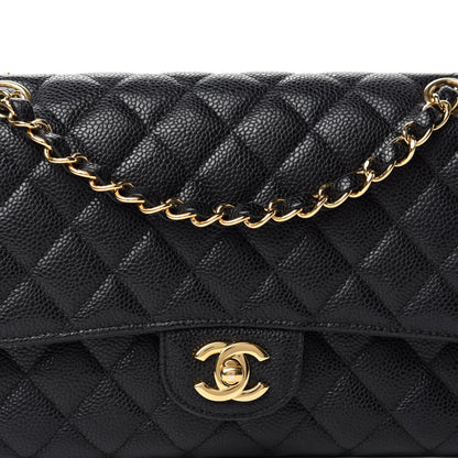 Chanel Caviar Quilted Medium Double Flap Black 13 of 13