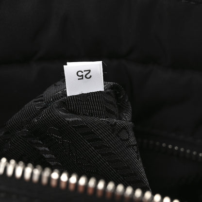 Prada Re-Nylon Nappa Triangle Quilted Padded Double Handled Zip Pocket Tote Black 8 of 13