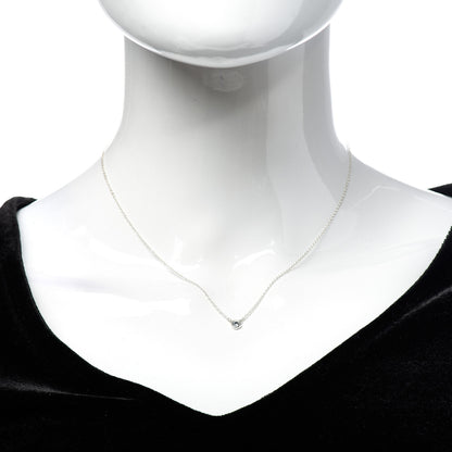 Tiffany Sterling Silver Aquamarine Elsa Peretti Color By The Yard Pendant Necklace 2 of 5