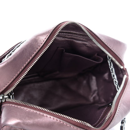 Chanel Metallic Aged Calfskin Quilted Medium Reissue Camera Case Pink 5 of 10